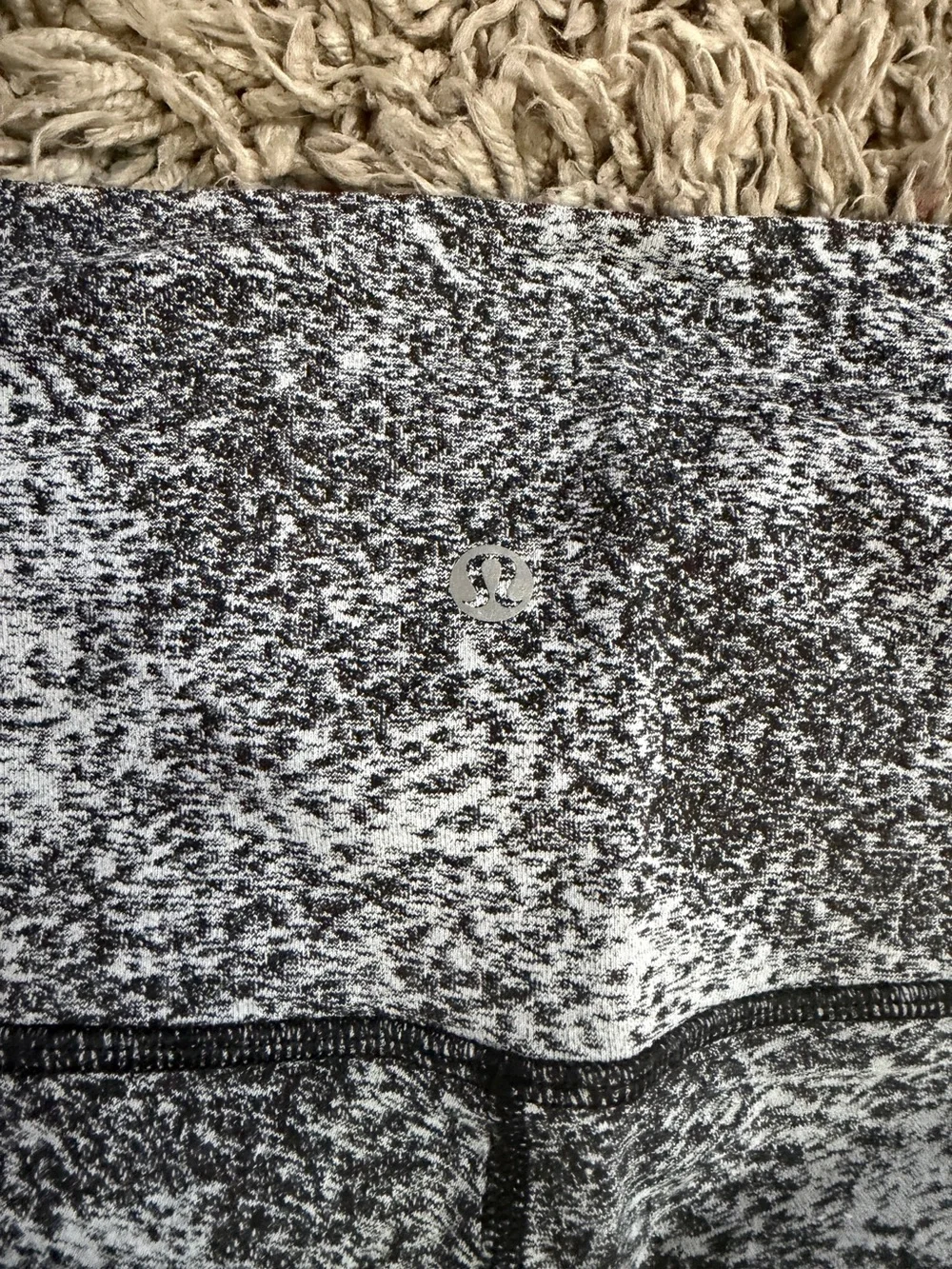 lululemon athletica Black and White Speckled High-Rise Leggings